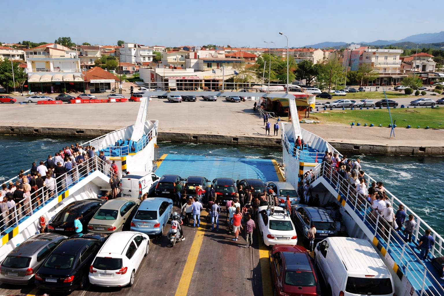 Regula de 40% la baterie rămâne valabilă pe feribotul spre Thassos în sezonul 2026