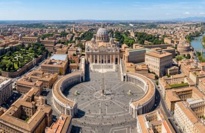 Vaticanul are 44 de hectare, cel mult 850 de rezidenți și cetățenie legată de funcție