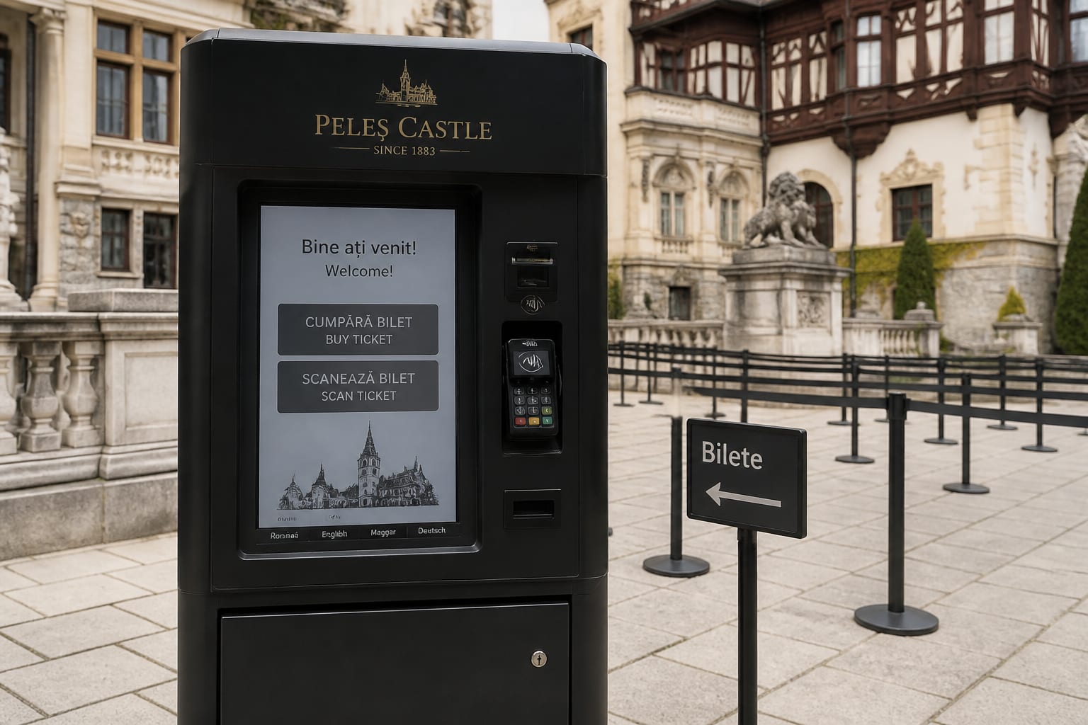 Bilete la Castelul Peleș: cum vizitezi după limitarea accesului la 2.000 de turiști pe zi