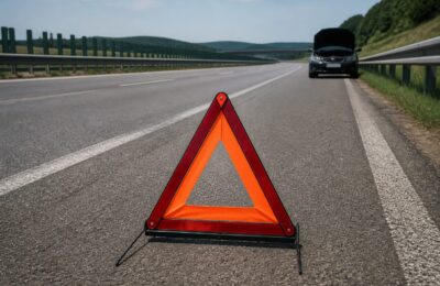 Mașina stricată pe autostradă: pașii obligatorii și costurile de tractare de până la 1.500 de lei