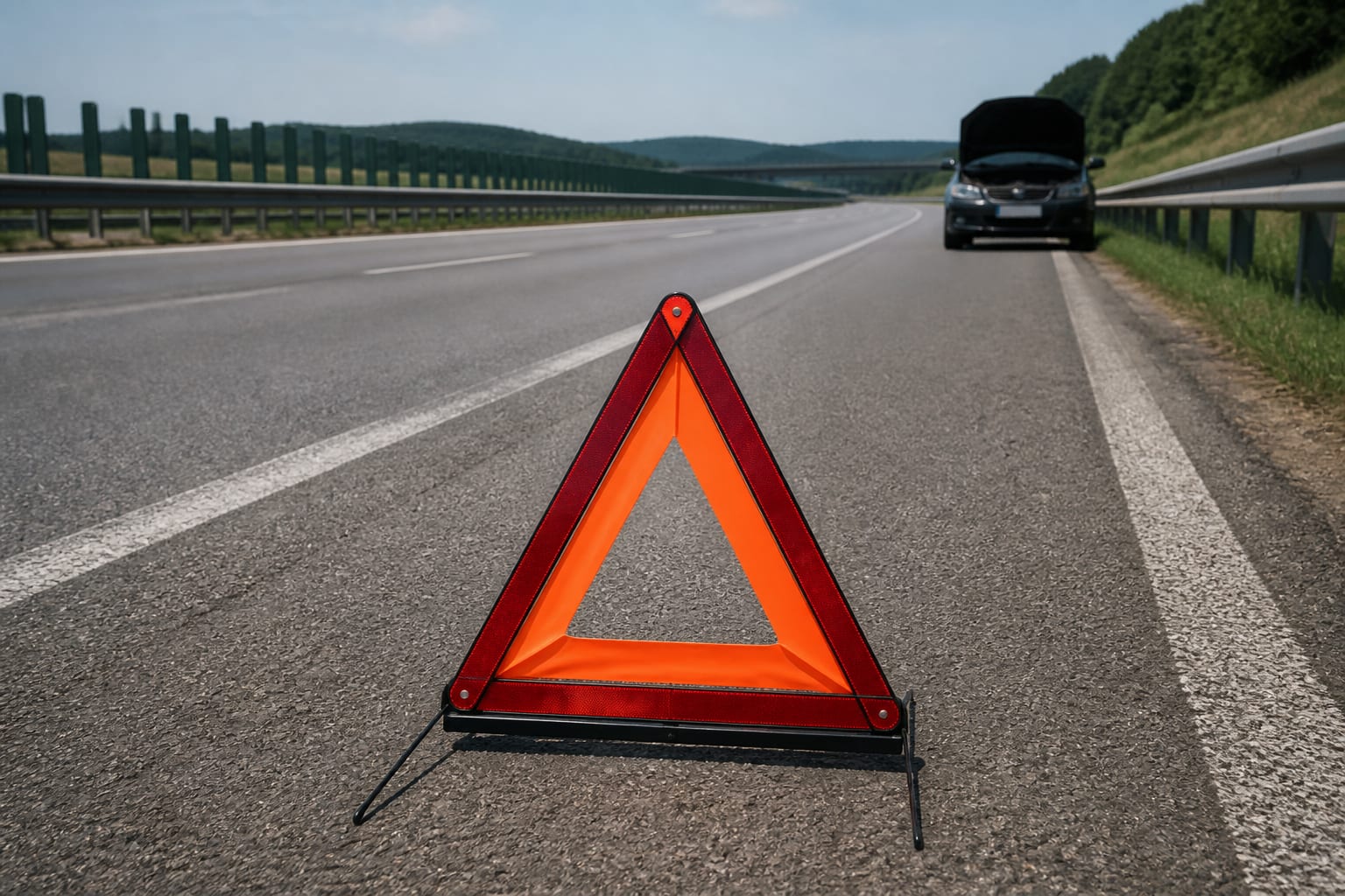 Mașina stricată pe autostradă: pașii obligatorii și costurile de tractare de până la 1.500 de lei