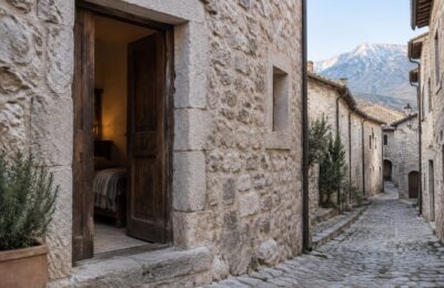 Daniele Kihlgren a transformat casele părăsite ale unui sat din Abruzzo într-un hotel cunoscut în întreaga lume